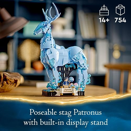 Lego Harry Potter Expecto Patronum 76414 Collectible 2-in-1 Building Set; Birthday Gift Idea for Teens or Fans Aged 14 and Up; Build and Display Patronus Set for Fans of The Wizarding World