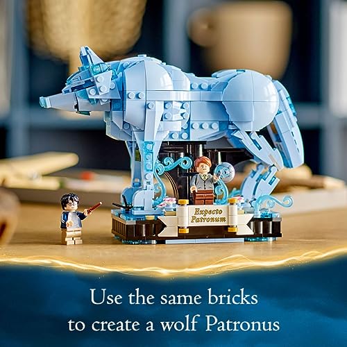 Lego Harry Potter Expecto Patronum 76414 Collectible 2-in-1 Building Set; Birthday Gift Idea for Teens or Fans Aged 14 and Up; Build and Display Patronus Set for Fans of The Wizarding World