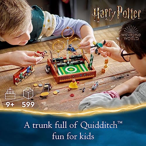 LEGO Harry Potter Quidditch Trunk 76416 Buildable Harry Potter Toy; Birthday Gift Idea for Kids Aged 9+; Open the Buildable Box to Reveal a Quidditch Playing Arena; Includes 4 Customizable Minifigures