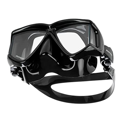 Italian Design Panto-180 Premium Tempered Glass Lens Anti-Fog Panoramic Side-View Snorkel Mask, Superior Dry Snorkel Tube, Snorkeling Mask Snorkel Set