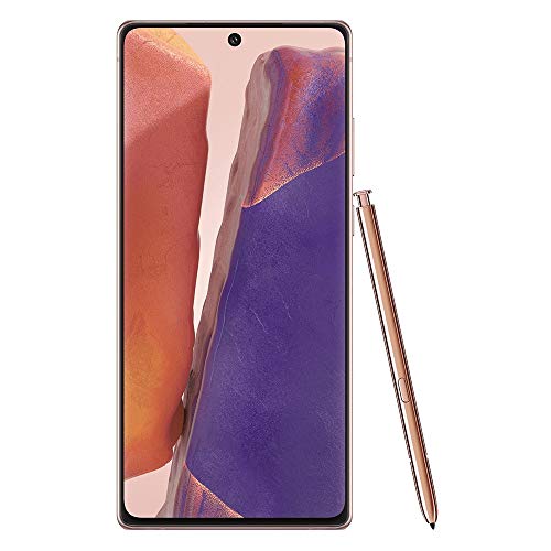 Samsung Galaxy Note 20 5G (128GB, 8GB) 6.7" AMOLED+, Snapdragon 865, Global 5G Volte (GSM + CDMA) Factory Unlocked (AT&T, Verizon, Sprint, Metro) N981U (w/Fast Wireless Charger, Mystic Bronze)