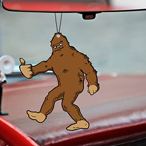 Demissle 10 Pieces Sasquatch Gifts Sasquatch Air Freshener Car Funny Air Fresheners for Men Hanging Truck Air Fresheners Car Accessories Ideal Gift for Birthday, Christmas Stocking Stuffers