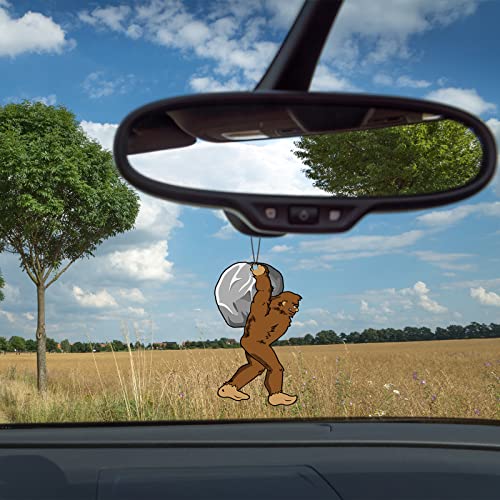 Demissle 10 Pieces Sasquatch Gifts Sasquatch Air Freshener Car Funny Air Fresheners for Men Hanging Truck Air Fresheners Car Accessories Ideal Gift for Birthday, Christmas Stocking Stuffers