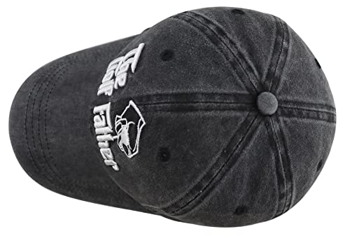 The Golf Father Baseball Cap for Men, Funny 3D Embroidered Adjustable Cotton Golf Gifts Dad Hat