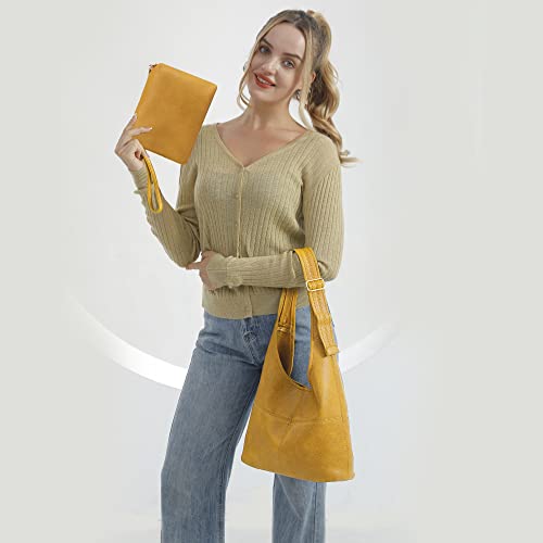 Montana West Hobo Bags Purse for Women Ultra Soft Foldable Shoulder Slouchy Handbags with Coin Purse