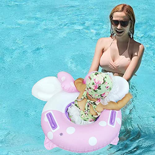 New Baby Swimming Pool Floats for Toddler Kids 0-8 Years Under 44lb, Inflatable Swim Ring Water Raft with Seat for Summer Beach Outdoor Children Infant Bath Toys