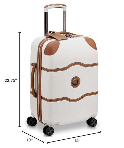 DELSEY Paris Chatelet Air 2.0 Hardside Luggage with Spinner Wheels, Angora, 2 Piece Set 20/Backpack