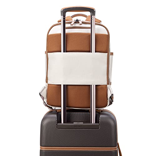 DELSEY Paris Chatelet Air 2.0 Hardside Luggage with Spinner Wheels, Angora, 2 Piece Set 20/Backpack