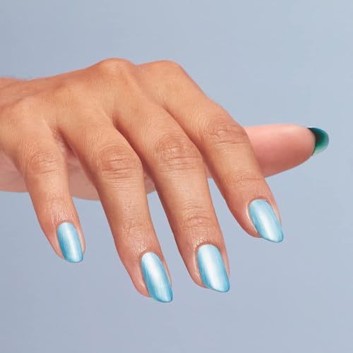 OPI Nail Lacquer, Opaque & Vibrant Pearl Finish Blue Nail Polish, Up to 7 Days of Wear, Chip Resistant & Fast Drying, Summer 2023 Collection, Summer Make the Rules, Surf Naked , 0.5 fl oz