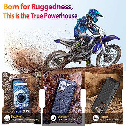 Ulefone Power Armor 19T 4G Rugged Phone, Thermal Imaging Camera 108MP Main Camera, 17GB+256GB MTK Helio G99, 9600mAh, QI 15W Wireless Charging, 6.58” FHD+ Corning Gorilla Screen, Android 12