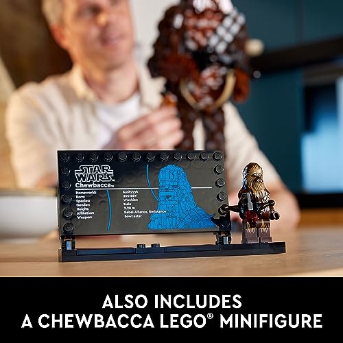 LEGO Star Wars Chewbacca, Buildable Star Wars Collectible for Adults, Build and Display Chewbacca Collectible, Fun Star Wars Gift for Teens, Adults or Any Star Wars Original Trilogy Fan, 75371