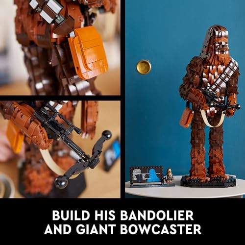 LEGO Star Wars Chewbacca, Buildable Star Wars Collectible for Adults, Build and Display Chewbacca Collectible, Fun Star Wars Gift for Teens, Adults or Any Star Wars Original Trilogy Fan, 75371