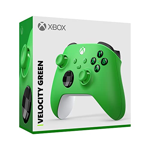 Xbox Wireless Controller Velocity Green - Wireless & Bluetooth Connectivity - New Hybrid D-Pad - New Share Button - Featuring Textured Grip - Easily Pair & Switch Between Devices