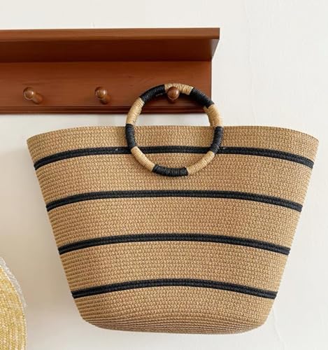 Straw Bag Straw Handbags Tote Bag for Women Straw Tote Bags Rattan Woven Straw Beach Bags for Women Beach Tote Bag