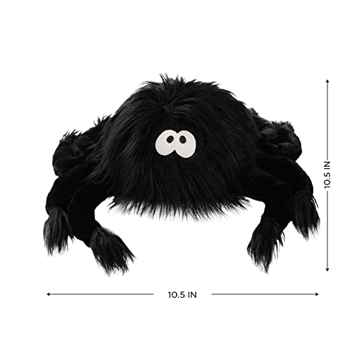 Ashler Halloween Spider Pillows, Cute Spider Shaped Throw Pillow, Fluffy Spider Cushion for Happy Halloween Decorative Gifts, Black Spider Pillows 10.5 X 10.5 Inches