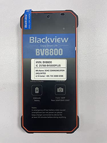 Blackview BV8900 Rugged Smartphone 2023, Thermal Camera Android 13 Phone, 16GB 256GB 1TB TF, Helio P90, 6.5-inch 2.4K FHD+ Display, 10000mAh 33W Fast Charge, 64MP Anti-Shake Camera Rugged Phone, NFC