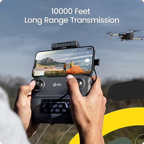 Holy Stone GPS Drone with 4K UHD Camera for Adults Beginner; HS360S 249g Foldable FPV RC Quadcopter with 10000 Feet Control Range, Brushless Motor, Follow Me, Smart Return Home, 5G Transmission