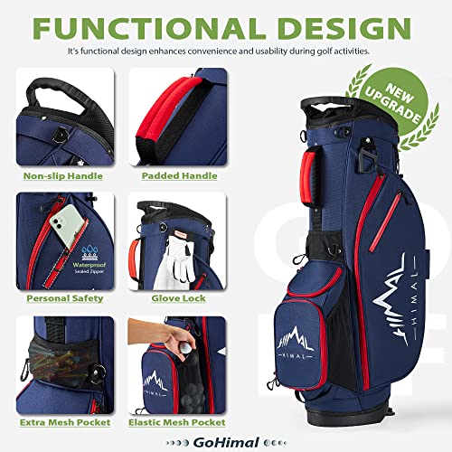 14-Way Golf Stand Bag, Golf Bag with Stand - Lightweight & Durable Golf Club Bag for Men & Women