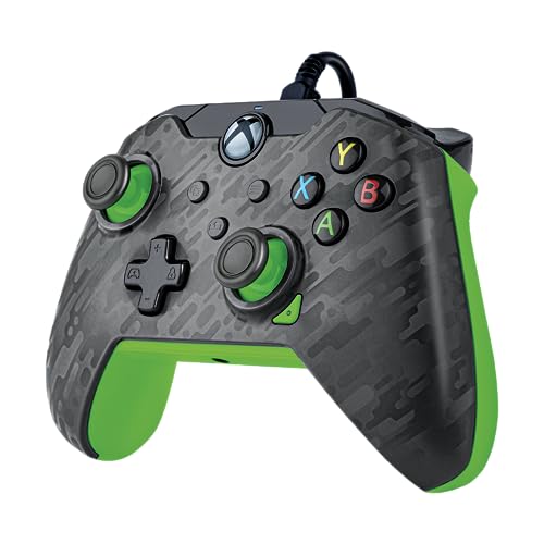 PDP Wired Controller: Neon Carbon - Xbox Series X|S, Xbox One, Xbox, Windows 10/11