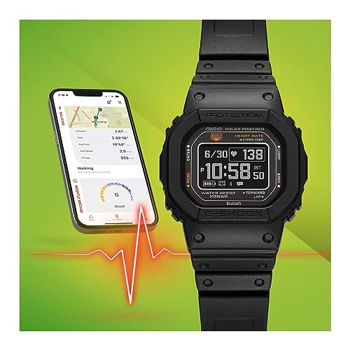 Casio Men's G-Shock Move DW-H5600 Series, Multisport (Run, Walking, Gym Workout), Heart Rate Watch, Quartz Solar Assisted Watch