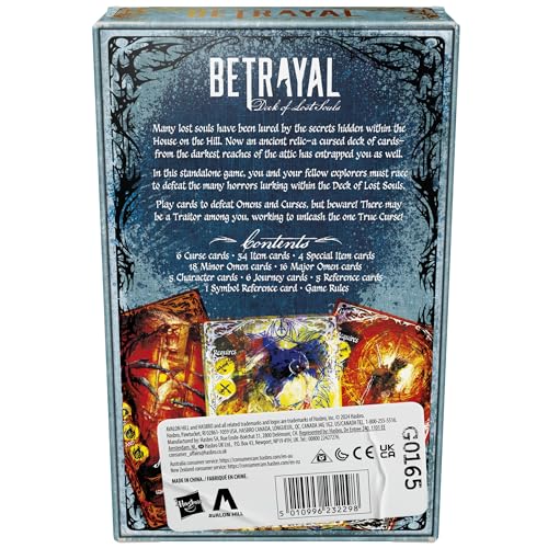 Betrayal Deck of Lost Souls Card Game | Tarot-Inspired Secret Roles Game | Ages 12 and Up | 3 to 5 Players | 20 Mins. Avg. | Cooperative Strategy Games