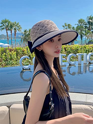 Wide Brim Beach Hats for Women Breathable Sun Hat Bucket Hat Sun Visors Fishing Cap for Travel Picnic Outdoor Summer 2024