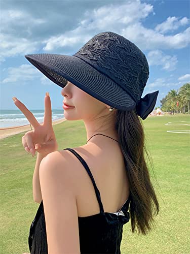 Wide Brim Beach Hats for Women Breathable Sun Hat Bucket Hat Sun Visors Fishing Cap for Travel Picnic Outdoor Summer 2024