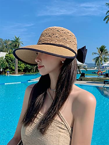 Wide Brim Beach Hats for Women Breathable Sun Hat Bucket Hat Sun Visors Fishing Cap for Travel Picnic Outdoor Summer 2024