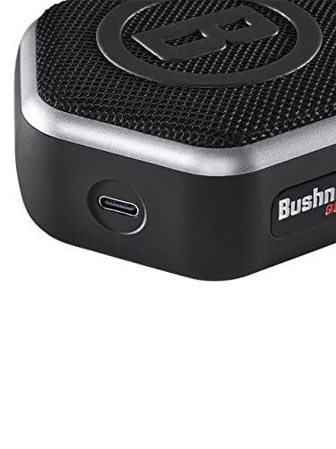 Bushnell Wingman Mini Black/Silver GPS Bluetooth Speaker with Wearable4U Ultimate White Earbuds and Wall/Car Chargers Bundle