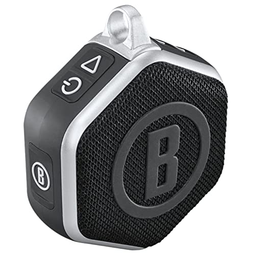 Bushnell Wingman Mini Black/Silver GPS Bluetooth Speaker with Wearable4U Ultimate White Earbuds and Wall/Car Chargers Bundle