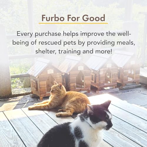 Furbo 360° Cat Camera: Home Security Camera with Meowing Alerts, Rotating Pet Treat Camera with Phone App, Smart Home Indoor Kitty Cam with 2-Way Speaker and Night Vision (No Subscription Required)