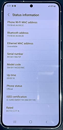 Samsung Galaxy S23 5G Factory Unlocked 128GB - Phantom Black (Renewed)