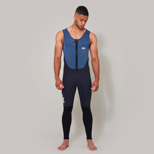 GILL Mens Dynamic Long John Sleeveless 3mm Neoprene Wetsuit Thermal Water Sports Paddle Board SUP Kayaking Swimming Surfing