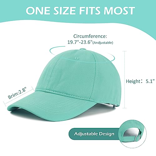 American Trends Smile Face Baseball Cap for Women Men Ponytail Trucker Dad Hat Adjustable Golf Tennis Hat