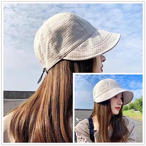 2024 New Womens Sun Hats Women's Outdoor UV-Protection-Foldable Beach Hats,Wide Brim Summer Fisherman's Caps UPF 50+