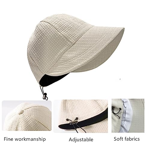 2024 New Womens Sun Hats Women's Outdoor UV-Protection-Foldable Beach Hats,Wide Brim Summer Fisherman's Caps UPF 50+