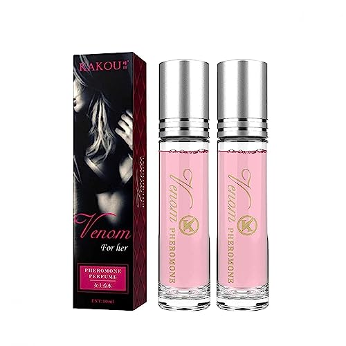 Women Pheromone Perfume - Long-lasting and Addictive Personal Roll-on Pheromone Perfume Oil Fragrance - Cologne for Women to Attract Men (Pack of 2)