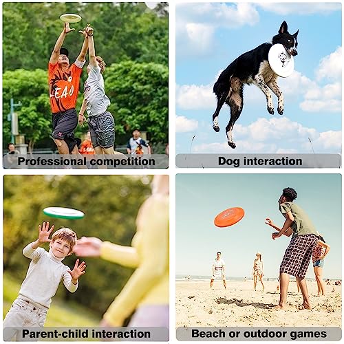 Sports Flying Disc - Compeition Flying Discs for Beach, Backyard, Lawn, Park, Camping and More - Great for All Ages Outdoor Flying Disc Training