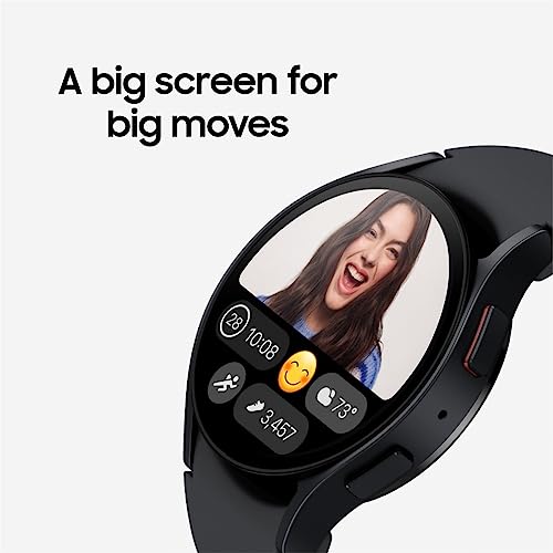 SAMSUNG Galaxy Watch 6 44mm Bluetooth Smartwatch, Fitness Tracker, Personalized HR Zones, Advanced Sleep Coaching, Heart Monitor, BIA Sensor for Health Wellness Insights, Big Screen, US Version Silver