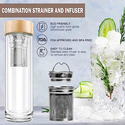 Liquor Quik Gin Infusion Kit - Complete DIY Gin Making Kit Complete w/ 450ml Glass Infuser Vessel & 3 Craft Infusing Flavor Packets - Alcohol Gifts for Him, Mixology Cocktail Bar Accessories