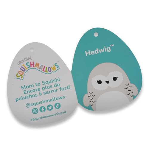 Squishmallows Original Harry Potter 10-Inch Hedwig Plush - Medium-Sized Ultrasoft Official Jazwares Plush