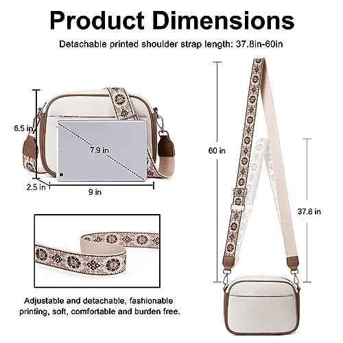 CLUCI Crossbody Bags for Women, Vegan Leather Shoulder Handbags 2024，Purses for Women with Adjustable Wide Strap