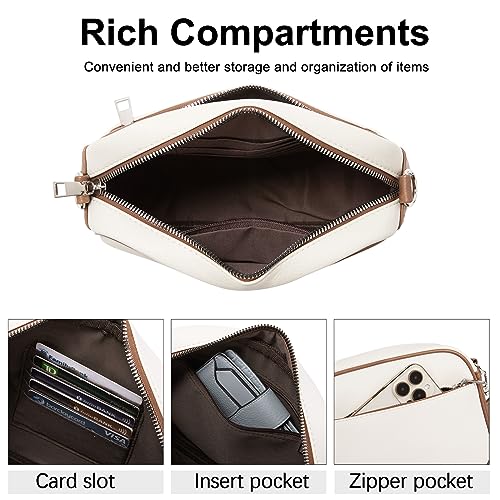 CLUCI Crossbody Bags for Women, Vegan Leather Shoulder Handbags 2024，Purses for Women with Adjustable Wide Strap