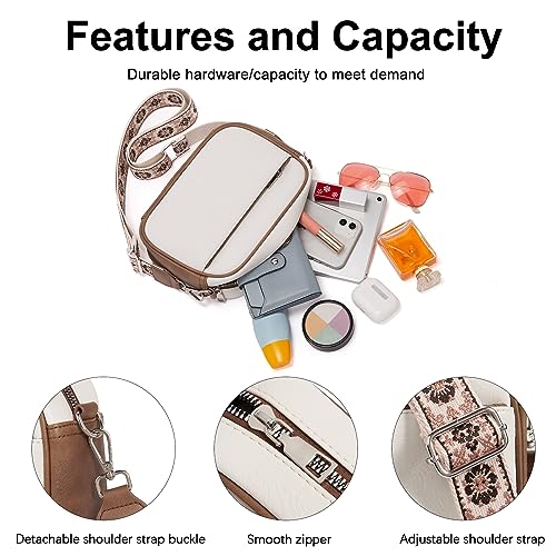 CLUCI Crossbody Bags for Women, Vegan Leather Shoulder Handbags 2024，Purses for Women with Adjustable Wide Strap