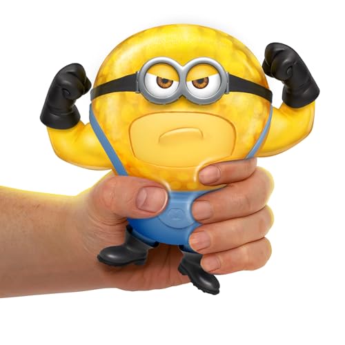 Minions Despicable ME 4 Super Squishy Mega Dave | Heroes of Goo JIT Zu Action Figure Toys | with Unique Gooey Water Bead Filling | Stretch him up to 3 Times his Size