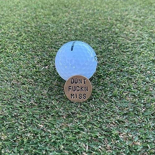 Adult Humor Novelty Golf Ball Markers Funny Golf Ball Marker for Men with Funny Words Unique Golf Gag Gifts for Men or Women Golfers