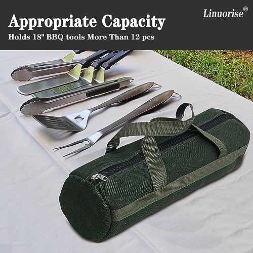 Grill Accessory Storage Bag, Tools Storage for Outdoor Grilling, Extra Thick Grill Tools Storage Bag, Suitable for Grill Utensil Storage, BBQ Tool Storage. Storage Container for Grill,