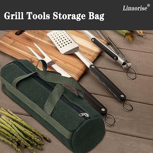 Grill Accessory Storage Bag, Tools Storage for Outdoor Grilling, Extra Thick Grill Tools Storage Bag, Suitable for Grill Utensil Storage, BBQ Tool Storage. Storage Container for Grill,