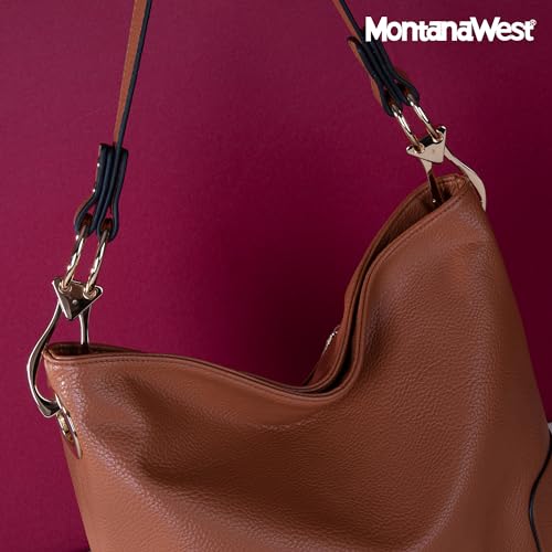 Montana West Hobo Bags for Women Top Handle Satchel Shoulder Purse Bucket Handbag