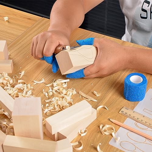 25 pcs Whittling Wood Blocks Wood Carving Kit with 3 Different Sizes,Whittling Wood Carving Basswood for Wood Carving Set Wood Carving Wood (4 inch)